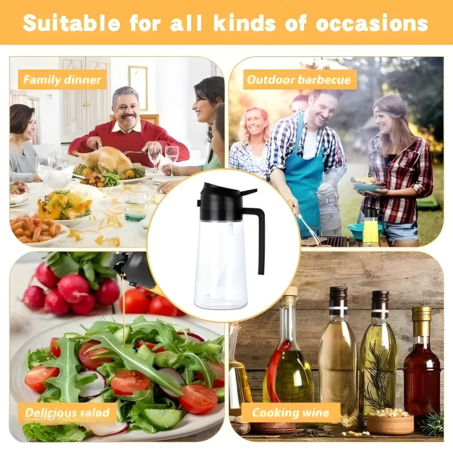 2 in 1 Oil Dispenser and Oil Sprayer™